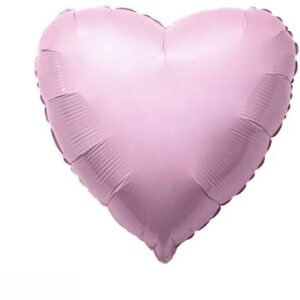 Srce svetlo roze 18"