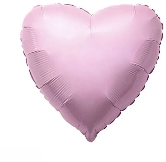 Srce svetlo roze 18"