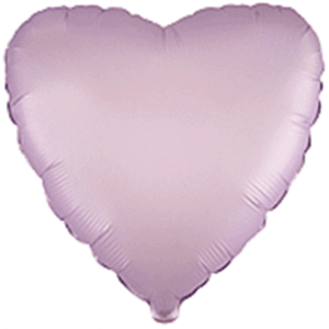 Srce saten lila 18"