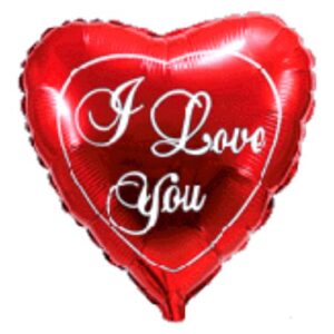 SrceI love you crveni 18"