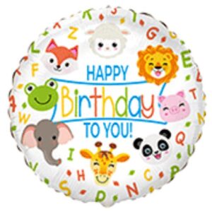 Lopta životinje happy 18"
